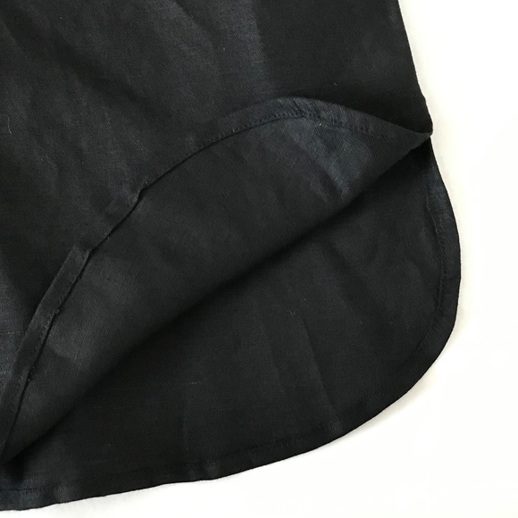 DIALOGUE Linen Rayon Tunic Button Down Blouse Black Women’s Plus Size 2X NWT 3X - Picture 16 of 16